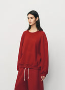 Red Little Bamboo Horse Relaxed-Fit Sweatshirt