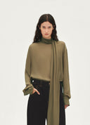 “902” Extra-Long Scarf Shirt