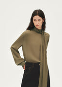 “902” Extra-Long Scarf Shirt