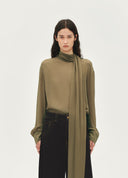 “902” Extra-Long Scarf Shirt