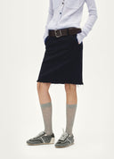 Imitation Lace Midi Skirt