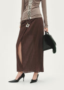 Metal Chain Party Maxi Skirt