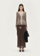 Metal Chain Party Maxi Skirt