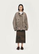 Vintage Printed Stretch Maxi Skirt