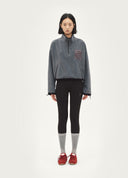 “AVVENN LITE” Grey Stand-Collar Sweatshirt