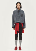 Sweat-shirt gris à col montant « AVVENN LITE »