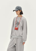 Embroidered Fleece Sweatshirt