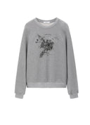 Embroidered Fleece Sweatshirt