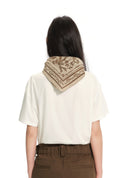 Floral Scarf-Detail T-shirt