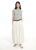 Fitted Cap-Sleeve T-Shirt