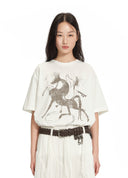 Magic Pony Print Oversized T-Shirt