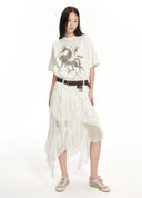 Magic Pony Print Oversized T-Shirt