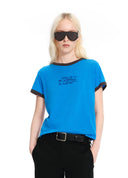 Contrast Trim Graphic Tee