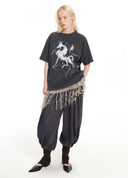 Magic Pony Print Oversized T-Shirt