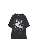Magic Pony Print Oversized T-Shirt