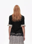 Artist Asym Hem Embroidered Tee