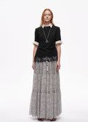 Artist Asym Hem Embroidered Tee