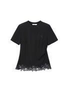 Artist Asym Hem Embroidered Tee