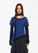 Asymmetric Two-Piece Wool Knit