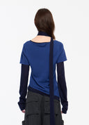 Asymmetric Two-Piece Wool Knit