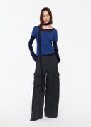 Asymmetric Two-Piece Wool Knit