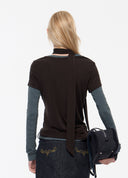 Asymmetric Layered Wool Top