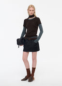Asymmetric Layered Wool Top