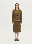 Artist Asymmetric Hem Mandala T-shirt