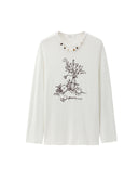 Beaded Necklace Print T-Shirt