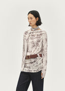 All-Over Tie-Top Blouse