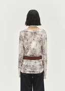 All-Over Tie-Top Blouse