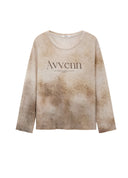 Feather Gradient Print TEE