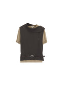 Turtleneck Knit Vest Set