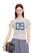 Grey 09 Jacquard Knit Tee