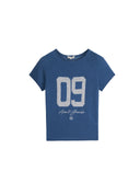 Blue 09 Jacquard Knit Tee