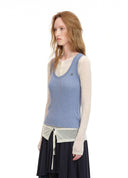 Contrast Layered Knit Set