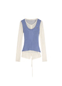 Contrast Layered Knit Set