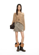 Openwork Textured Knit Sweater