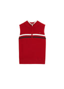 Half-Zip Stripe Knit Tank