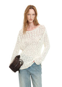 Cable Open-Knit Sweater