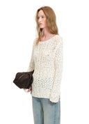 Cable Open-Knit Sweater