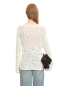 Cable Open-Knit Sweater