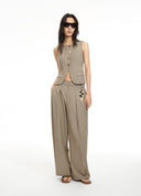 Paneled Tailored Vest