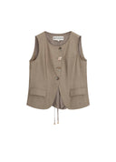 Paneled Tailored Vest