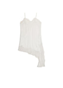 White Satin Lace Cami Top