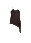Mocha Satin Lace Cami Top