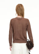 Craquelure Knit Cardigan