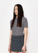 Light Crinkle-Texture T-Shirt