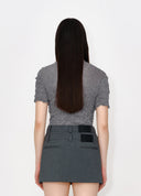 Light Crinkle-Texture T-Shirt