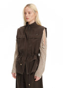 Stand Collar Utility Vest